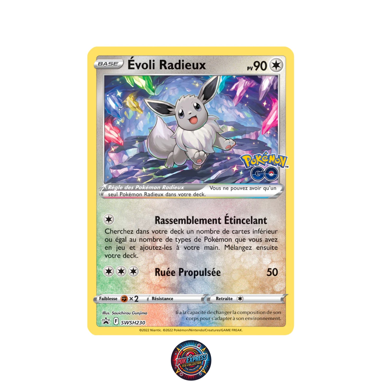 Pokémon - Coffret 8 Boosters - Collection Premium Pokémon GO EB10.5 - Évoli Radieux FR